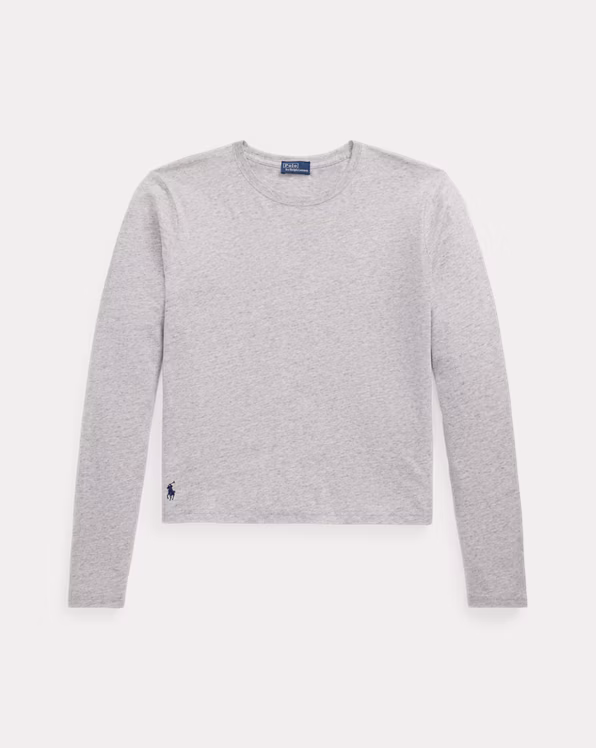Shrunken Fit Jersey Long-Sleeve Tee