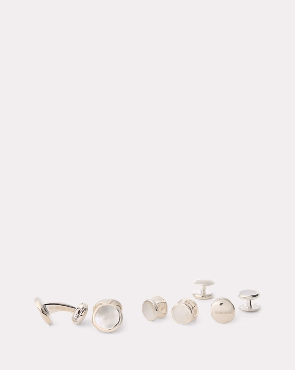 Mother-of-Pearl Cufflink & Stud Set