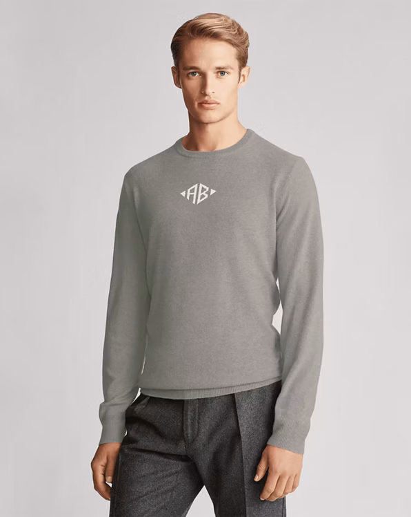 Custom Cashmere Crewneck Jumper
