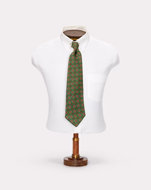 Handmade Print Wool Challis Tie