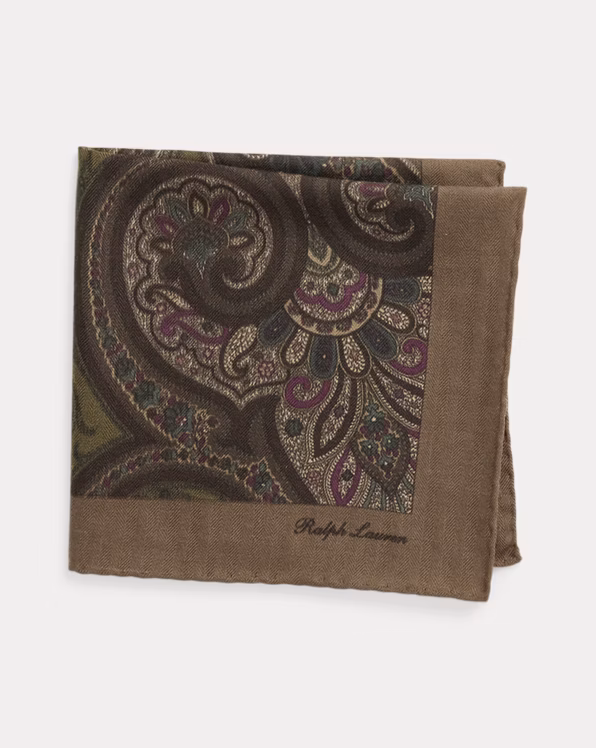 Paisley Cashmere-Silk Pocket Square