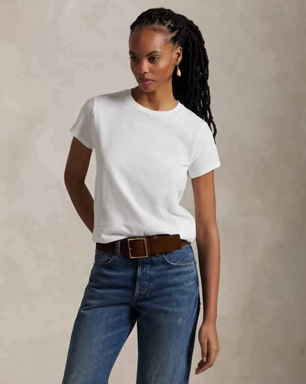 Cotton Jersey Crewneck T-Shirt