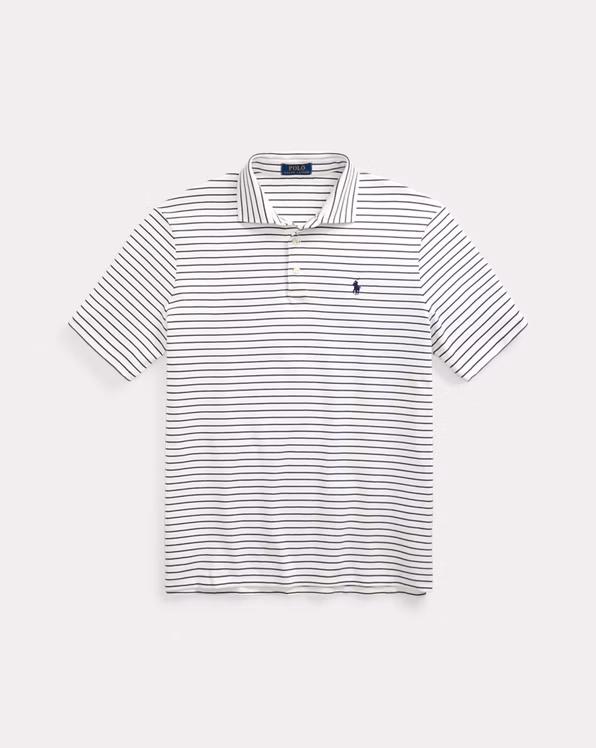 Custom Slim Fit Striped Soft Cotton Polo