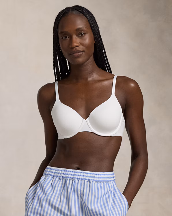 Stretch-Cotton Blend T-Shirt Bra