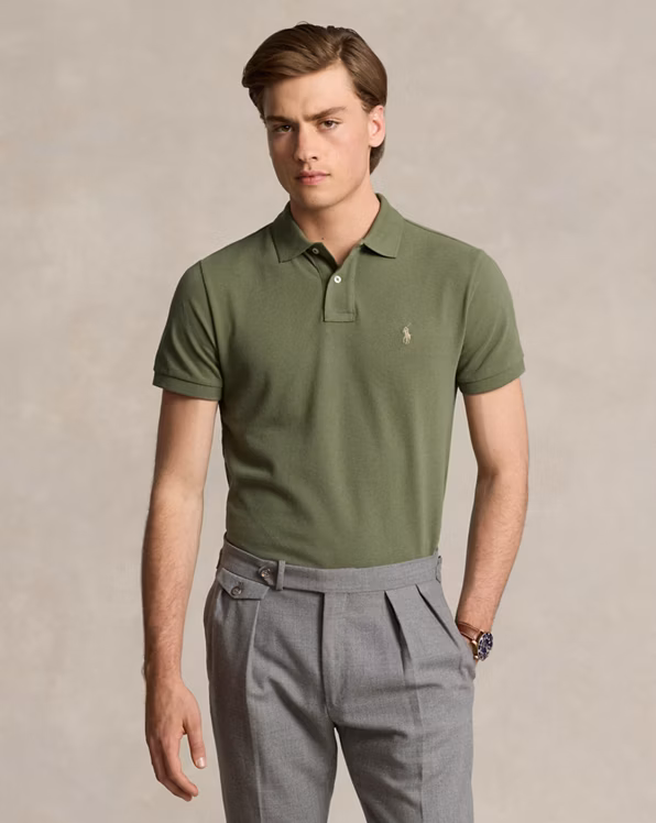 Classic Fit Mesh Polo Shirt