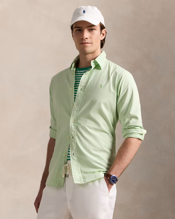 Custom Fit Mineral-Dyed Oxford Shirt