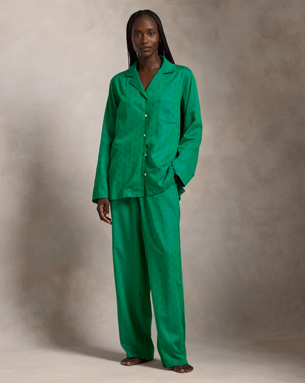 All-over Pony Long-Sleeve Pyjama Set