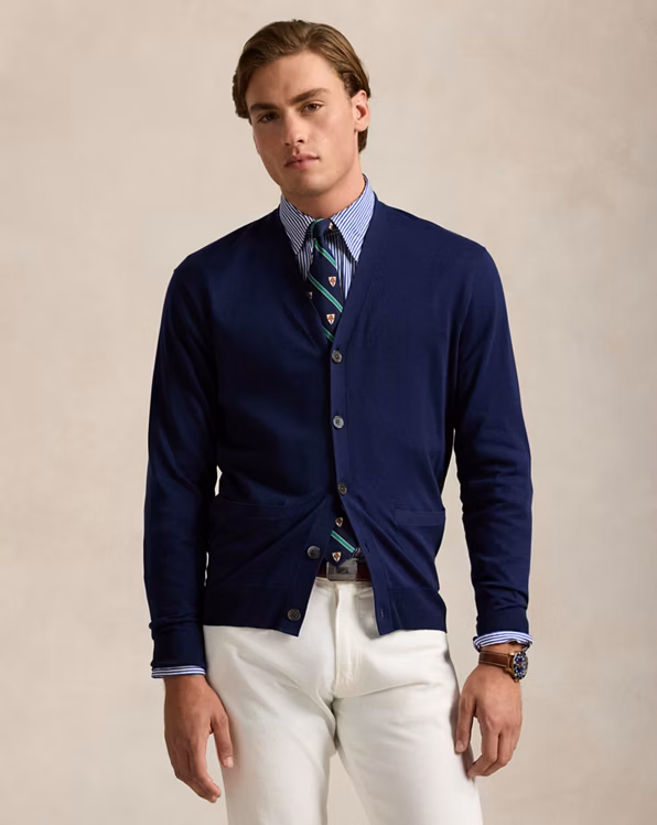 Cotton V-Neck Cardigan