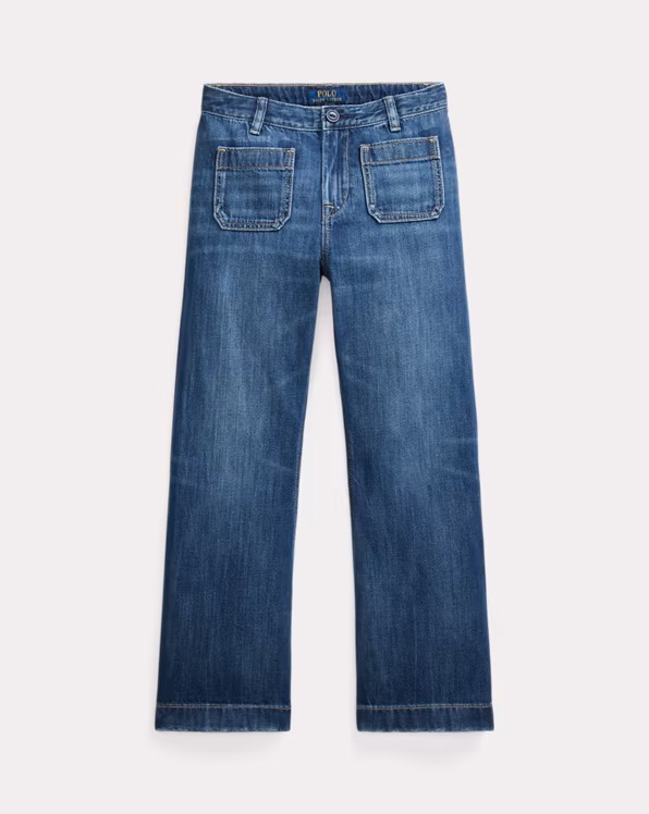 Logo Wide-Leg Jean
