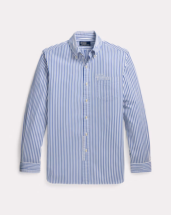 Classic Fit Repaired Poplin Shirt