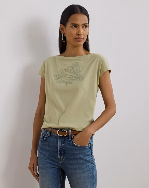 Embroidered Jersey Tee