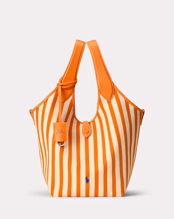 Polo Play Striped Canvas Tote