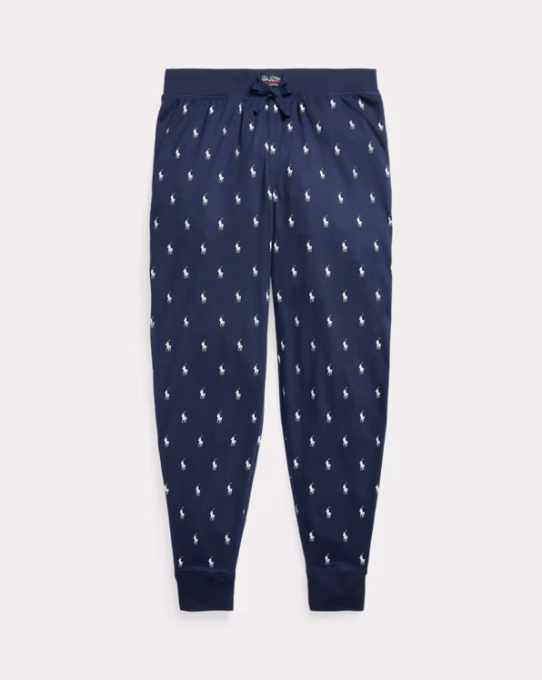 All-over Pony Cotton Jersey Sleep Jogger