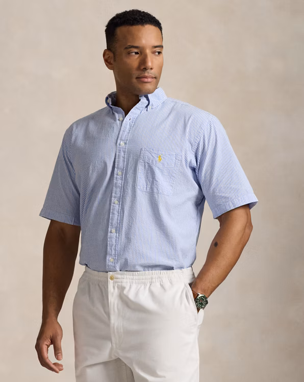 Striped Seersucker Shirt