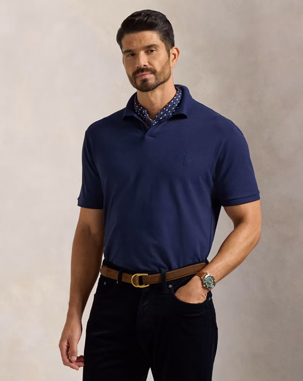 Stretch Mesh Polo Shirt