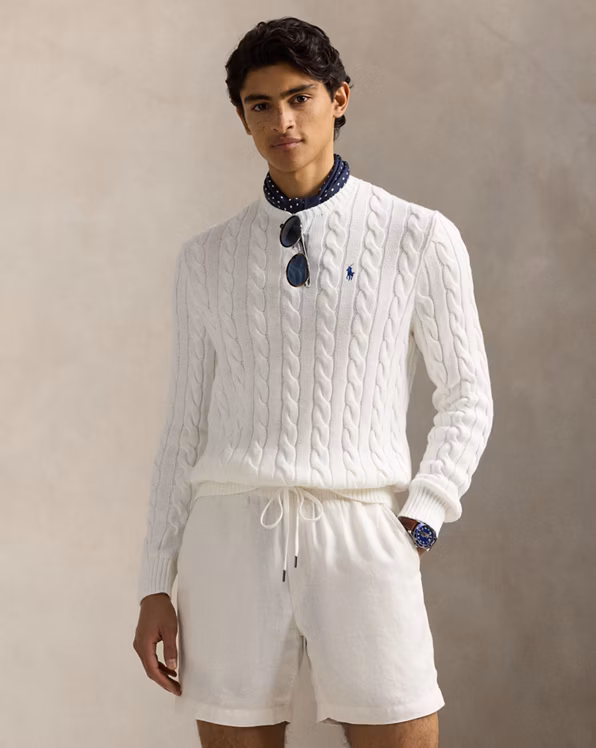 Cable-Knit Cotton Jumper