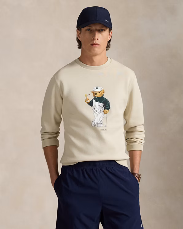 Classic Polo Bear Double-Knit Sweatshirt