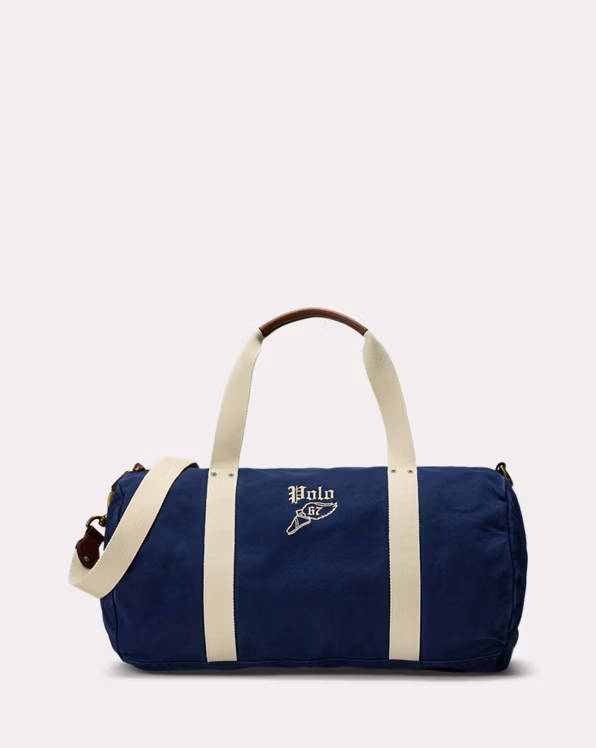 Embroidered Canvas Duffel
