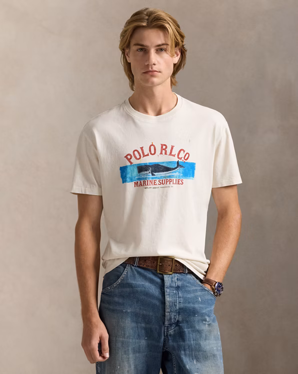 Classic Fit Jersey Graphic T-Shirt