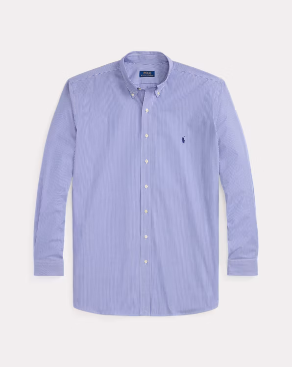Striped Stretch Poplin Shirt