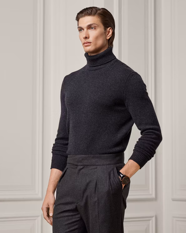 Cashmere Roll Neck Jumper