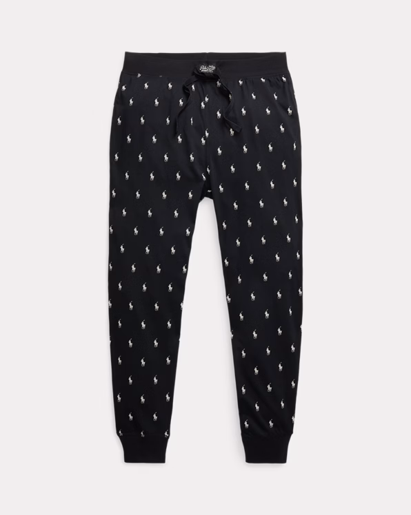 All-over Pony Cotton Jersey Sleep Jogger