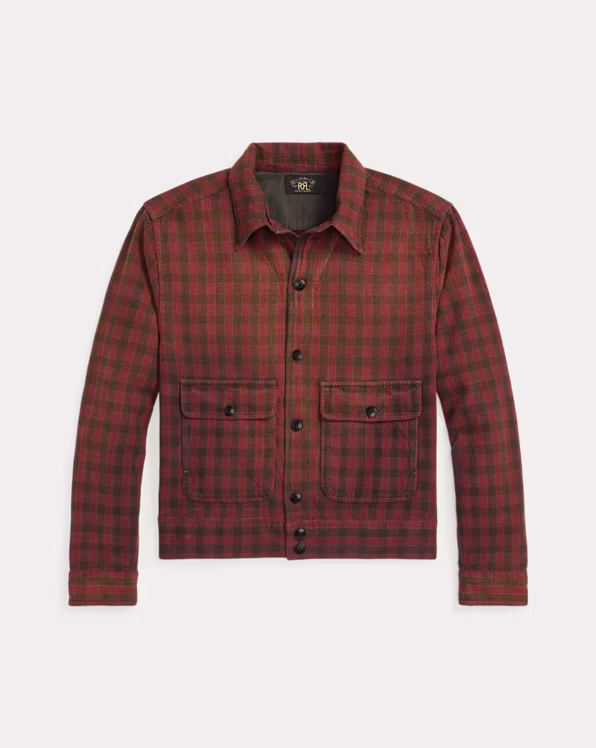 Checked Woven Shirt Jacket