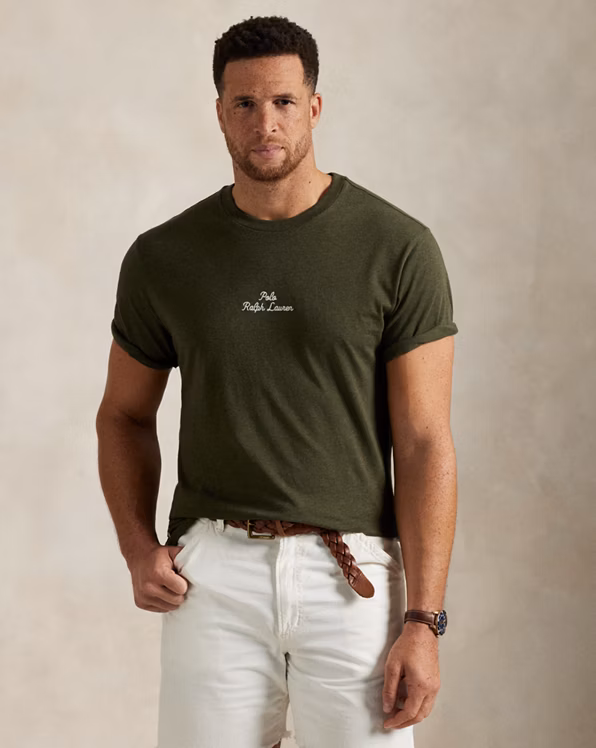 Embroidered Logo Jersey T-Shirt