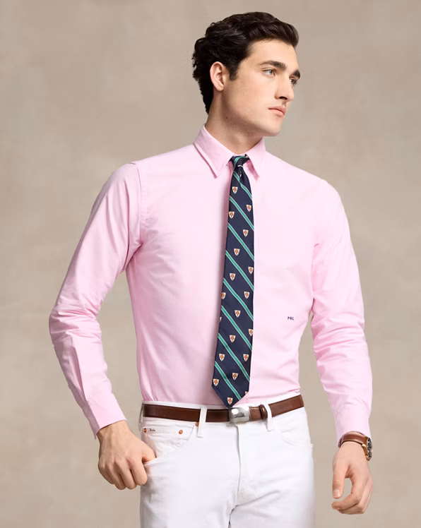 Custom Fit Monogram Oxford Shirt