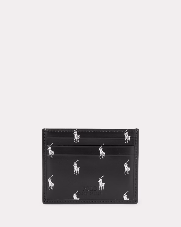 Signature Pony Leather Card Case