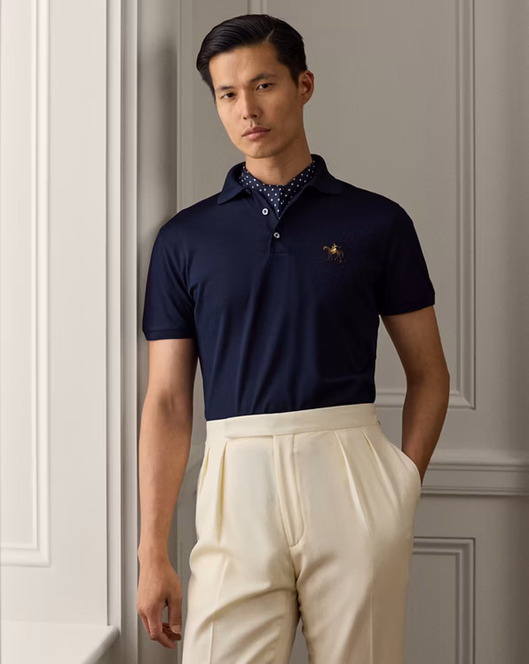 Custom Slim Fit Piqué Polo Shirt