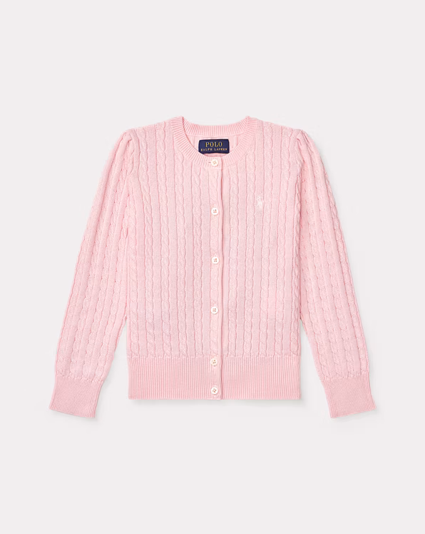 Mini-Cable Cotton Cardigan