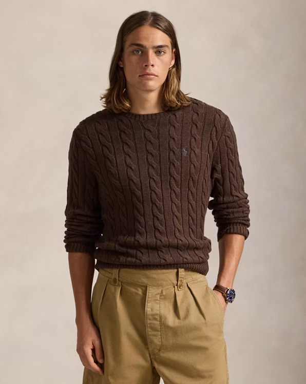 Cable-Knit Cotton Jumper