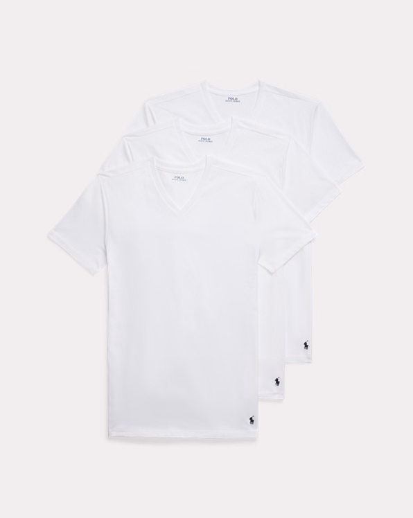 Cotton V-Neck Undershirt 3-Pack
