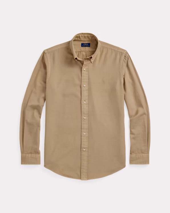 Custom Fit Garment-Dyed Dobby Shirt