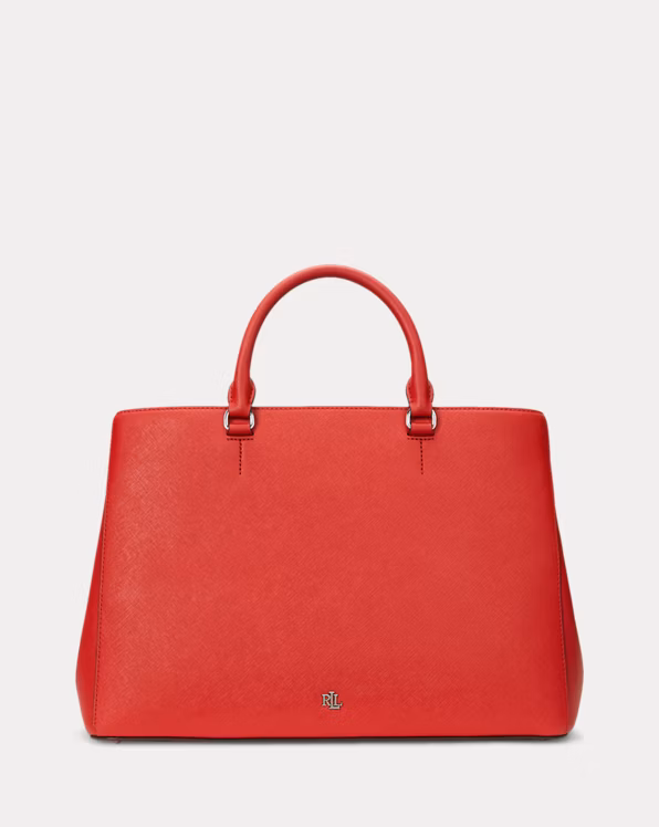 Crosshatch Leather Large Hanna Satchel