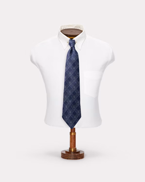 Handmade Plaid Silk Jacquard Tie