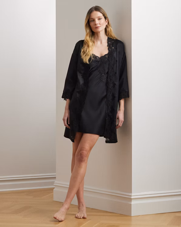 Satin Kimono Robe