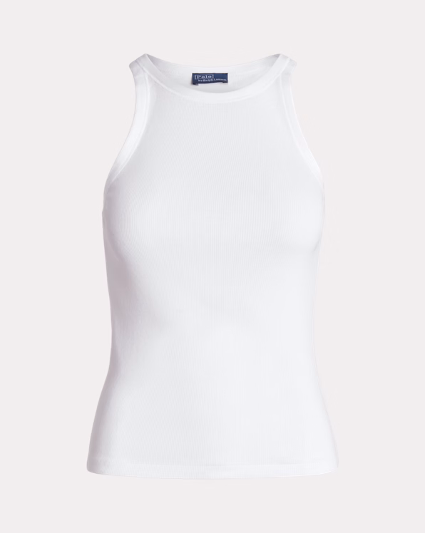 Rib-Knit Cotton Tank