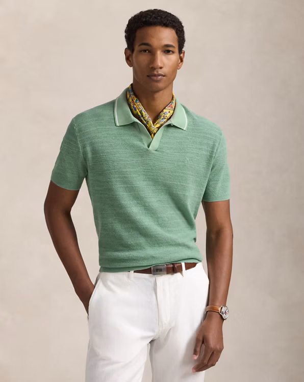 Textured Cotton-Linen Jumper