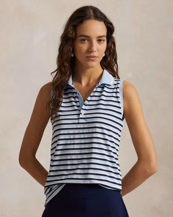 Tailored Fit Sleeveless Polo Shirt
