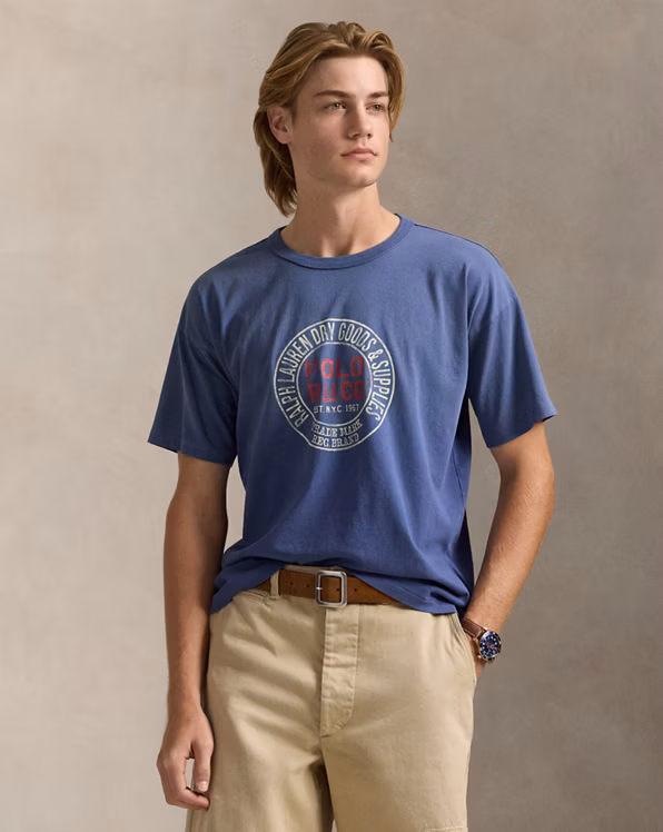 Classic Fit Jersey Graphic T-Shirt
