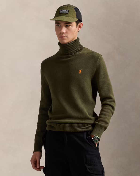 Cotton Roll Neck Jumper