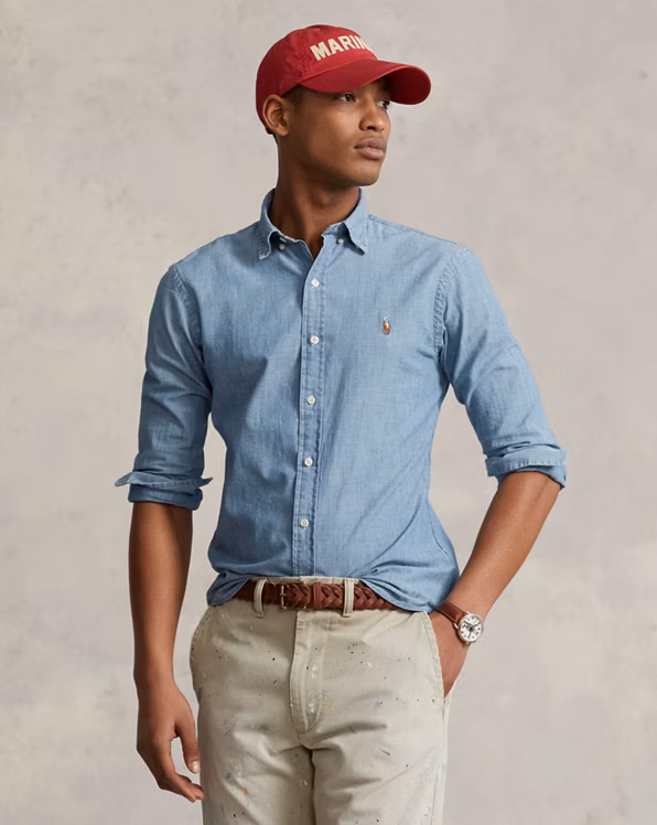 Slim Fit Chambray Shirt