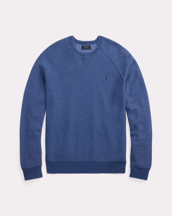 Textured Cotton Crewneck Jumper