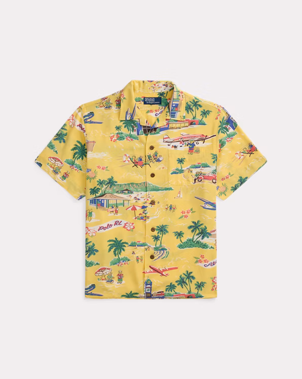 Classic Fit Polo Bear Camp Shirt