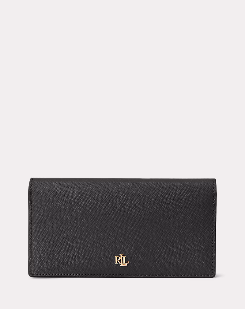 Crosshatch Leather Slim Wallet