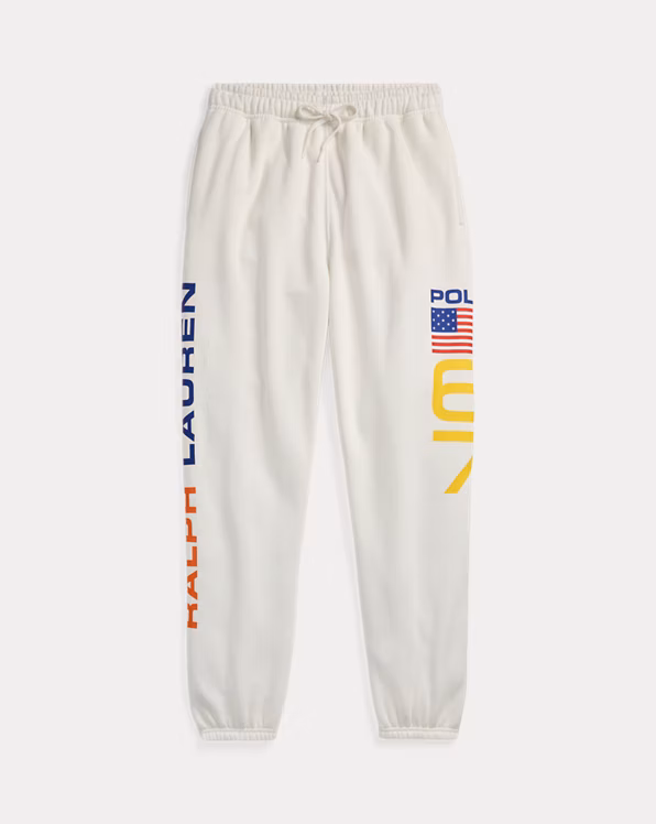 Flag Logo Fleece Tracksuit Bottoms