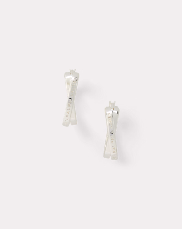 Sterling Silver Twisted Hoop Earrings