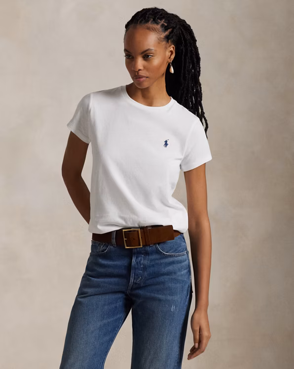 Cotton Jersey Crewneck T-Shirt